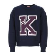 Midnight Blue Varsity Sweatshirt Kenzo , Blue , Heren