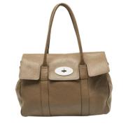 Pre-owned Leather shoulder-bags Mulberry Pre-owned , Beige , Dames