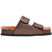 Leather sandals Neous , Brown , Dames