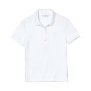 Klassieke Polo Shirt Lacoste , White , Dames