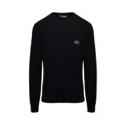 Zwarte Sweaters - Stijlvol en Trendy Dolce & Gabbana , Black , Heren