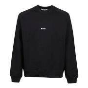 Zwart Logo Sweatshirt Msgm , Black , Heren