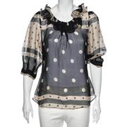 Pre-owned Silk tops Moschino Pre-Owned , Black , Dames