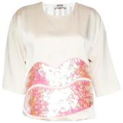 Pre-owned Satin tops Moschino Pre-Owned , Pink , Dames