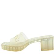 Pre-owned Fabric sandals Gucci Vintage , White , Dames