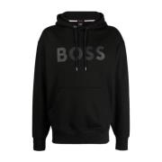Sullivan Sweatshirts Hugo Boss , Black , Heren