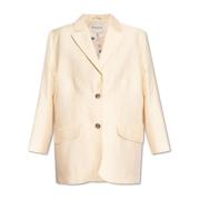 ‘Manchester’ enkellange blazer Munthe , Beige , Dames