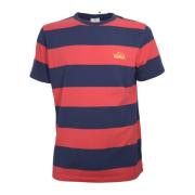 Zachte en comfortabele gestreepte heren T-shirt Woolrich , Multicolor ...