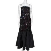 Pre-owned Lace dresses Armani Pre-owned , Black , Dames