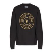 Bedrukte sweatshirt Versace Jeans Couture , Black , Heren