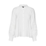 Snow White LS Shirt | Freewear Wit Vero Moda , White , Dames