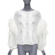 Pre-owned Knit tops Loewe Pre-owned , White , Dames