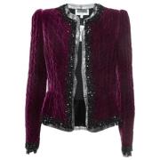 Pre-owned Velvet outerwear Oscar De La Renta Pre-owned , Purple , Dame...