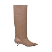 Nude Leren Laarzen Alchimia , Beige , Dames