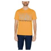 Heren 3Dpt44 Pj02Z T-Shirt Emporio Armani EA7 , Yellow , Heren
