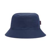 Omkeerbare Waterdichte Bucket Hoed voor Heren Barbour , Blue , Unisex