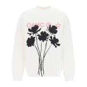 Sweatshirt met grafische print van biologisch katoen Oamc , White , He...