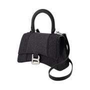 Canvas handbags Balenciaga , Black , Dames