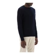 Crew-Neck Sweater van zuivere wol Ermenegildo Zegna , Blue , Heren