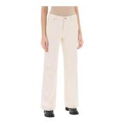 Flame Wash Flared Jeans Closed , White , Dames