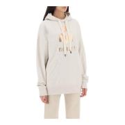 Sweatshirt met verstelbare capuchon en metallic logo Isabel Marant Éto...