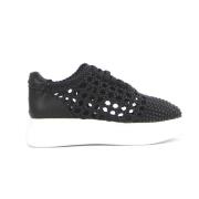 Zwarte Geweven Sneakers Noa Harmon , Black , Dames