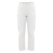 Rechte jeans met rafelige zoom Kocca , White , Dames