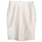 Pre-owned Cotton bottoms Armani Pre-owned , Beige , Dames
