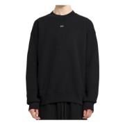 Zwart Skate Crewneck Sweatshirt met Off Stamp Print Off White , Black ...