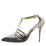 Pre-owned Leather sandals Manolo Blahnik Pre-owned , Multicolor , Dame...