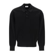 Lange mouwen lurex polo shirt met relaxte pasvorm Salvatore Ferragamo ...