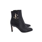 Pre-owned Leather boots Jimmy Choo Pre-owned , Black , Dames