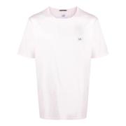 Lichtroze Katoenen T-shirt met Logo C.p. Company , Pink , Heren