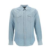Western Overhemd, Klassiek Model Ralph Lauren , Blue , Heren
