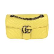 Pre-owned Leather gucci-bags Gucci Vintage , Yellow , Dames