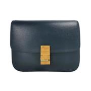 Pre-owned Leather celine-bags Celine Vintage , Blue , Dames