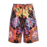 Gedrukte shorts voor heren Dolce & Gabbana , Multicolor , Heren