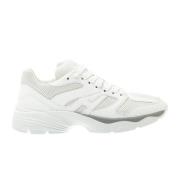 Witte Leren Hardloopschoenen Hogan , White , Dames