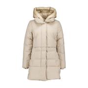 Luxe Puffy Gewatteerde Zandjassen Woolrich , Beige , Dames