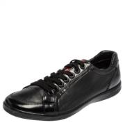 Pre-owned Leather flats Prada Vintage , Black , Dames