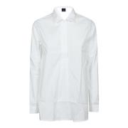 B001 Bianco Overhemd met Lange Mouwen Fay , White , Dames