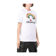 Dsquared2 T-Shirt voor dames Dsquared2 , White , Dames