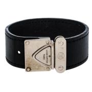 Pre-owned Leather bracelets Louis Vuitton Vintage , Black , Dames