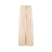 Wide Trousers Parajumpers , Beige , Dames