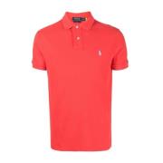 Slim Fit Poloshirt met geborduurd logo Ralph Lauren , Red , Heren