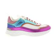 Witte Multi Leren Sneaker voor Dames Kurt Geiger , Multicolor , Dames