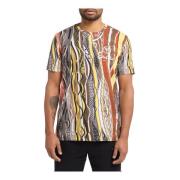 Heren T-Shirt met Opvallend Patroon Carlo Colucci , Multicolor , Heren