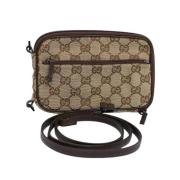 Pre-owned Canvas gucci-bags Gucci Vintage , Beige , Dames