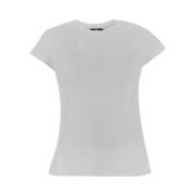 Katoenen T-shirt van Elisabetta Franchi Elisabetta Franchi , White , D...
