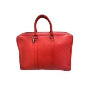 Pre-owned Leather louis-vuitton-bags Louis Vuitton Vintage , Red , Dam...